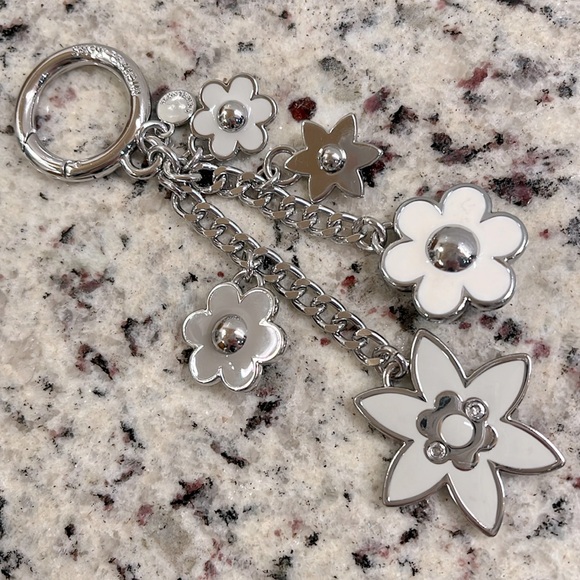 Michael Kors Floral Bag Charm Key Fob EUC - Picture 1 of 6